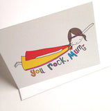 Mum Card - You Rock Mum!
