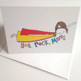 Mum Card - You Rock Mum!