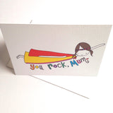 Mum Card - You Rock Mum!