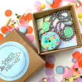 Jewellery Gift Set - Clip On Earrings and Donut Necklace