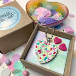 Jewellery Gift Set - Stud Earrings and Love heart Necklace