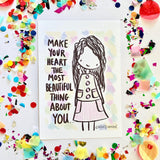 Illustration Print - Make Your Heart the Most Beautiful Thing About You