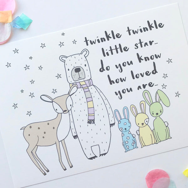 Illustration Print - Twinkle Twinkle Little Star
