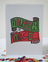 Christmas Card-Naughty Or Nice