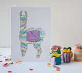 Christmas Card-Rainbow Llama