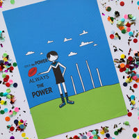 Illustration Print -  A4 AFL Football  Print