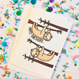 Happy Birthday - Sloth Card