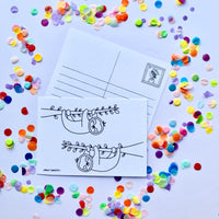 DIY Postcards - Colour them, Write on Them, Post Them!!