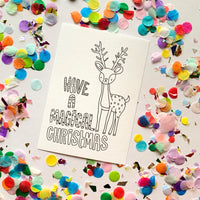 CHRISTMAS DIY Postcards - Colour them, Write on Them, Post Them!!