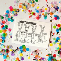 CHRISTMAS DIY Postcards - Colour them, Write on Them, Post Them!!